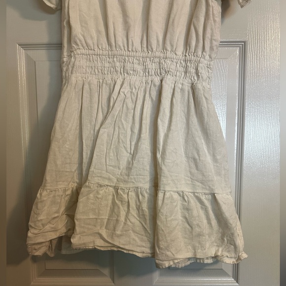 Abercrombie LINEN EASY WAIST TIERED MINI DRESS - Picture 3 of 6
